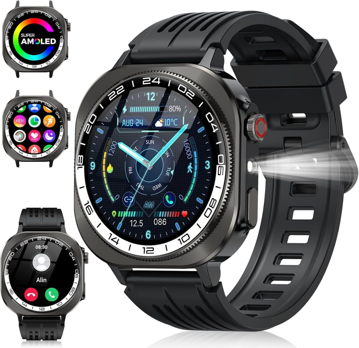 Reloj Inteligente Hombre Mujer Militar