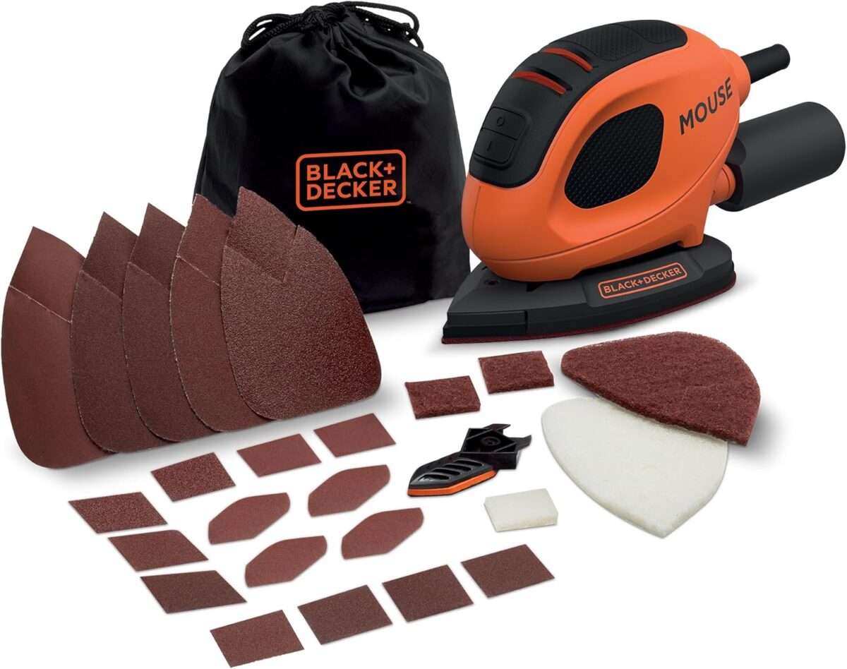 BLACK+DECKER Lijadora de detalles compacta de 55 W