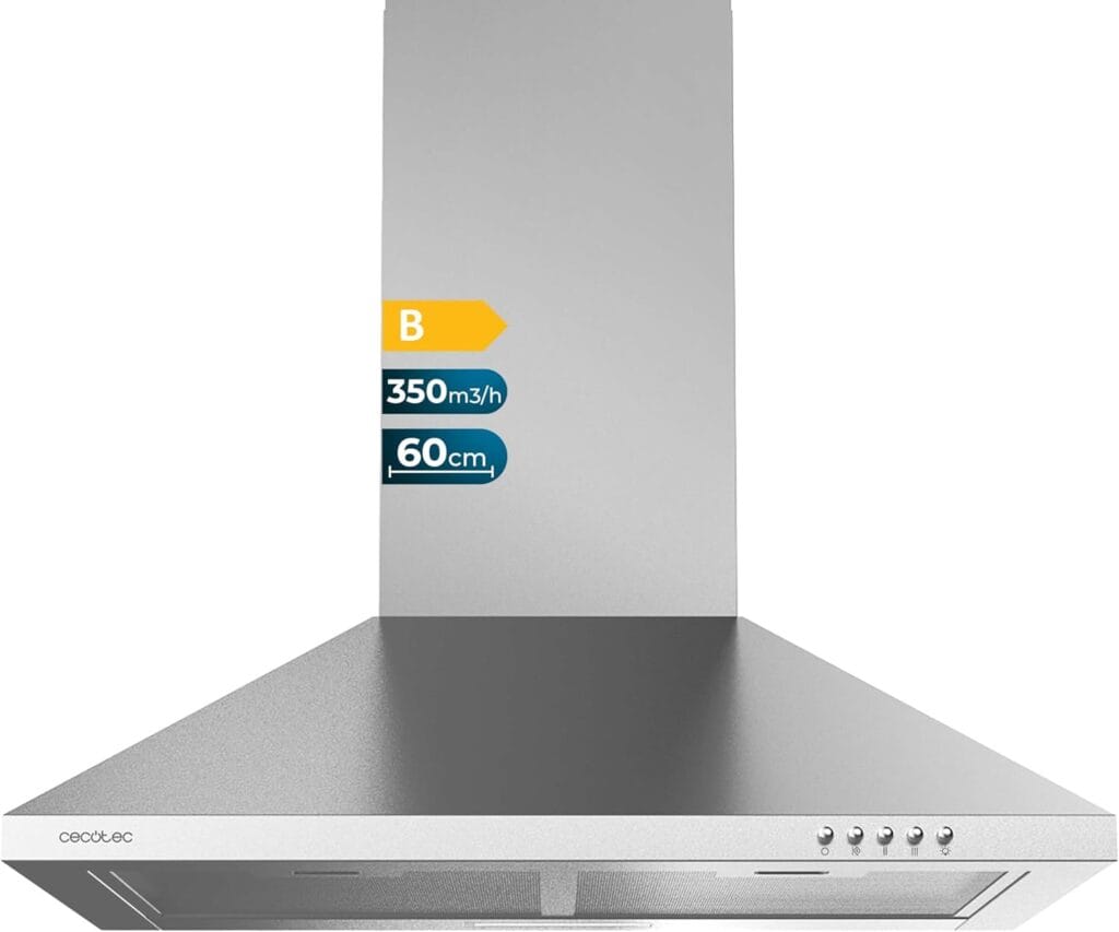 Cecotec-Campana-Extractora-Piramidal-de-60cm-Bolero-Flux-PM-603500-Inox-B.-Motor-65W.