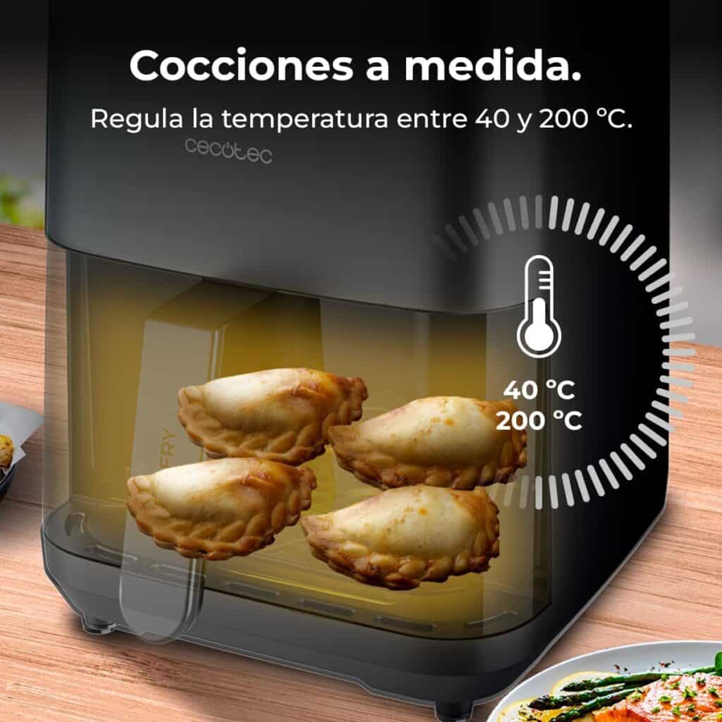 Cecotec Freidora de Aire sin Aceite de 4L con Doble Resistencia, Plancha, Grill, Air Fryer Cecofry&Grill Duoheat 4000