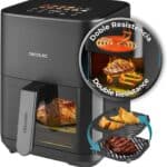 Cecotec Freidora de Aire sin Aceite de 4L con Doble Resistencia, Plancha, Grill