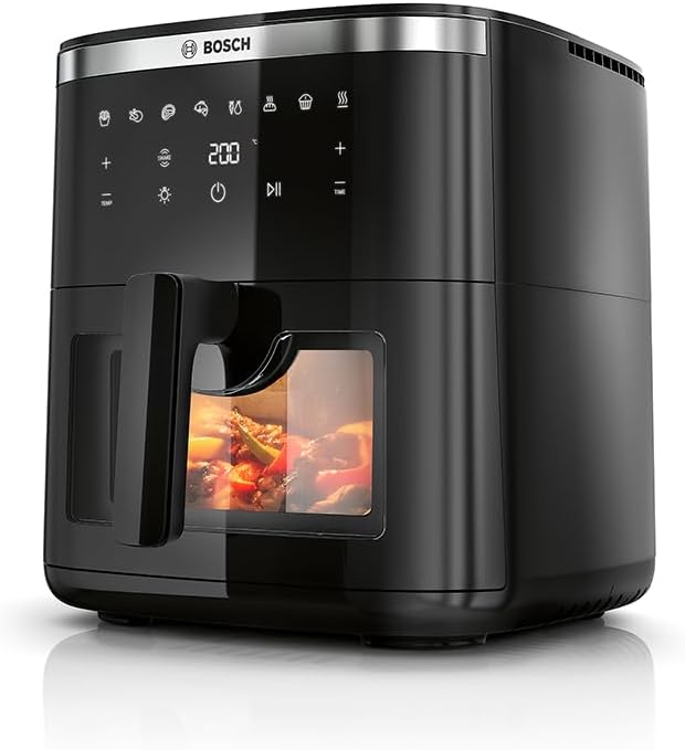 Bosch - Freidora de aire Serie 6, Air Fryer XXL con capacidad de 7,2 L